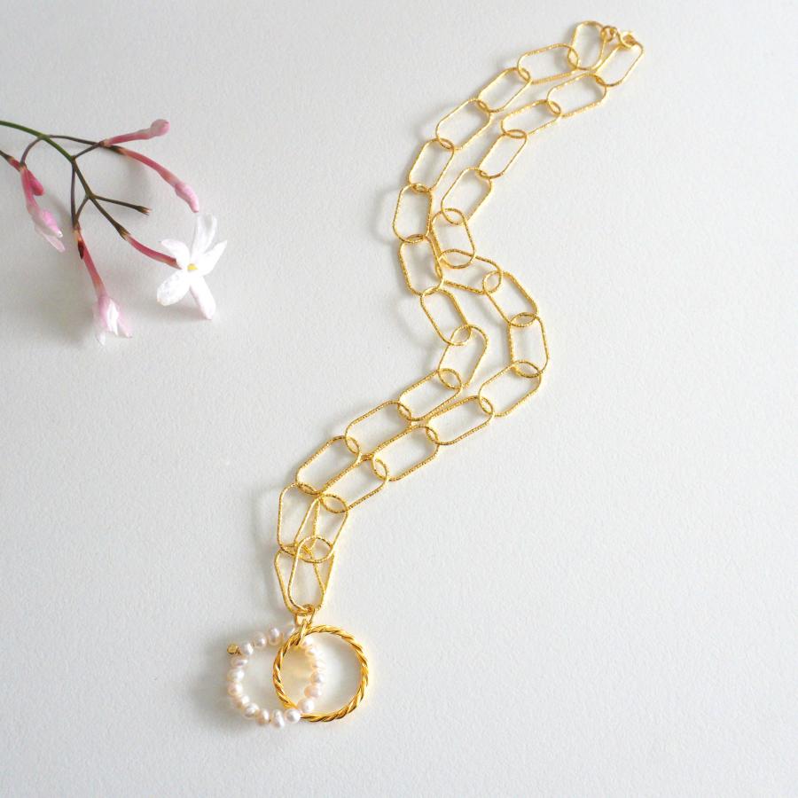 BONVO 【SALE】BONVO ボンボ TWISTED パール ネックレス ゴールド チェーン 金属アレルギー対応 : ラブリ - 通販 ...