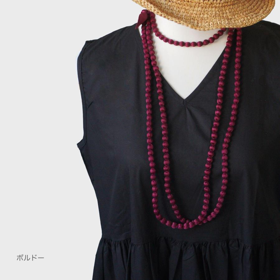 シトラス ネックレス CITRUS シルクロングネックレス リボン付き 225cm