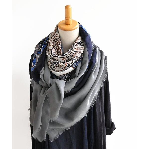 Citrus シトラス 正方形 正方形 大判ウール シルク ストール グレー Citrus 0250 ラブリ 通販 Yahoo ショッピング