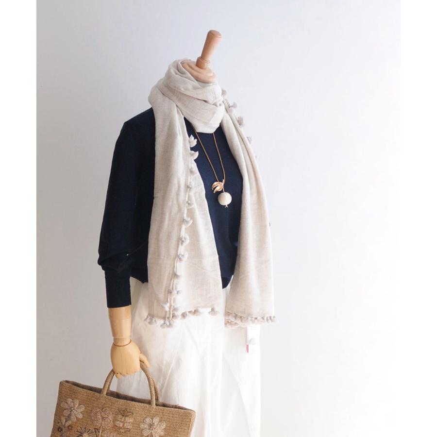 Citrus シトラス Pompom ウール ストール Citrus 0363 ラブリ 通販 Yahoo ショッピング