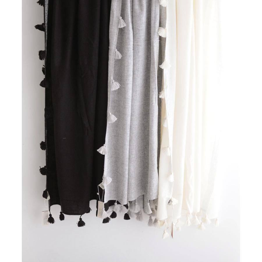 シトラス CITRUS ストール ウール BIGポンポン ラメライン : ラブリ