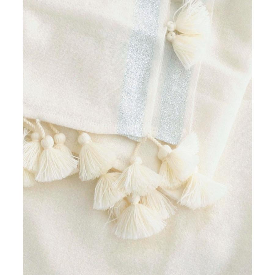 シトラス CITRUS ストール ウール BIGポンポン ラメライン : ラブリ