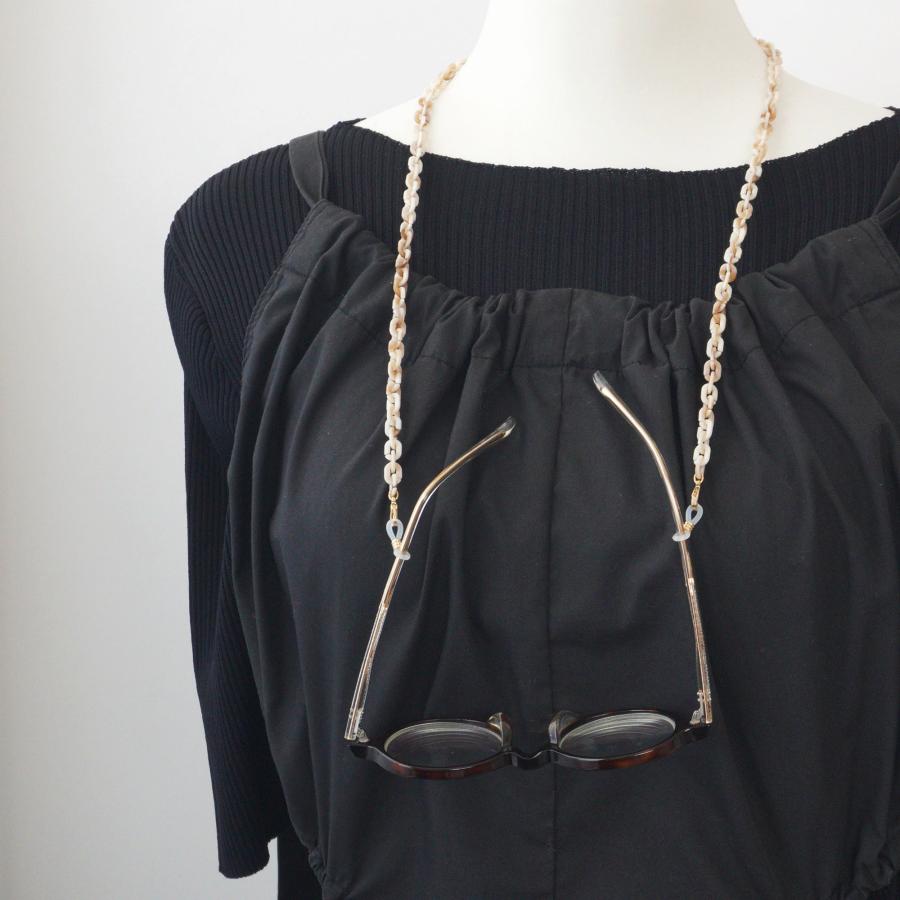 メガネチェーン おしゃれ レディース べっ甲 トータス シェル