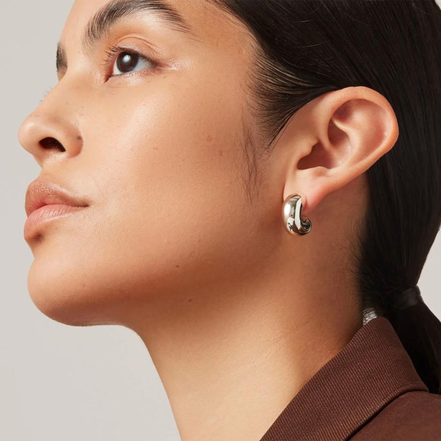 【極美品】JENNY BIRD ジェニーバード フープピアス シルバー JENNYBIRD（ジェニーバード） ピアス シルバー Tome Hoops Medium