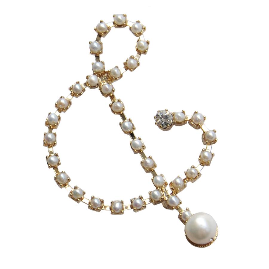 ジュンコパリ JUNCO PARIS 「＆」パールブローチ ＆