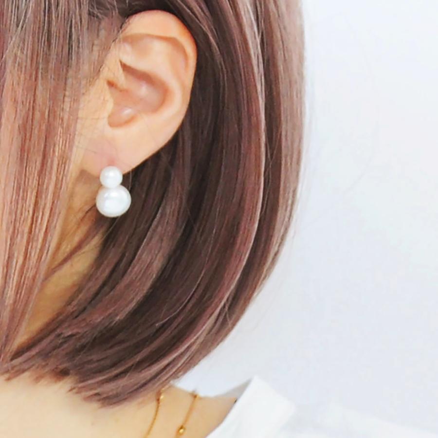 SALE】mounir (ムーニエ) ダブルパールピアス : ラブリ - 通販 - Yahoo 