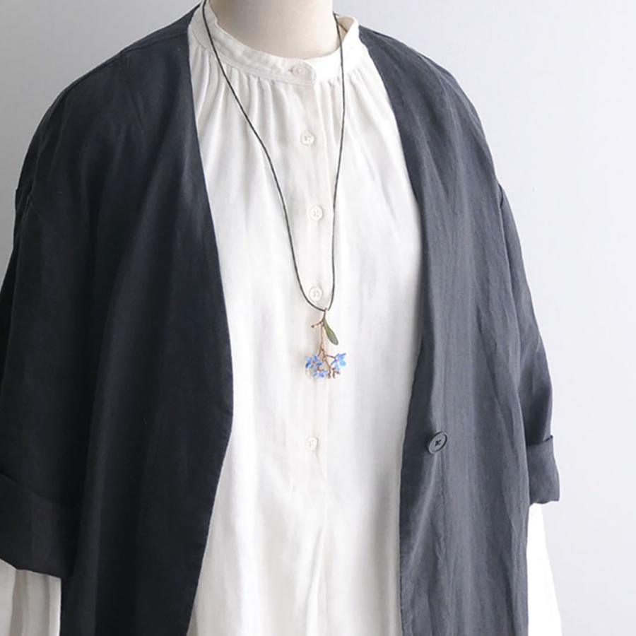 RENARD BIJOUX (レナードビジュー) 忘れな草のネックレス ブルー