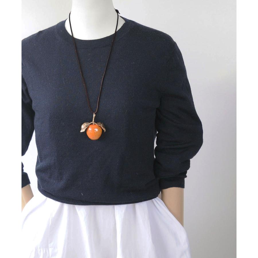 RENARD BIJOUX (レナードビジュー) アップル ネックレス オレンジ 