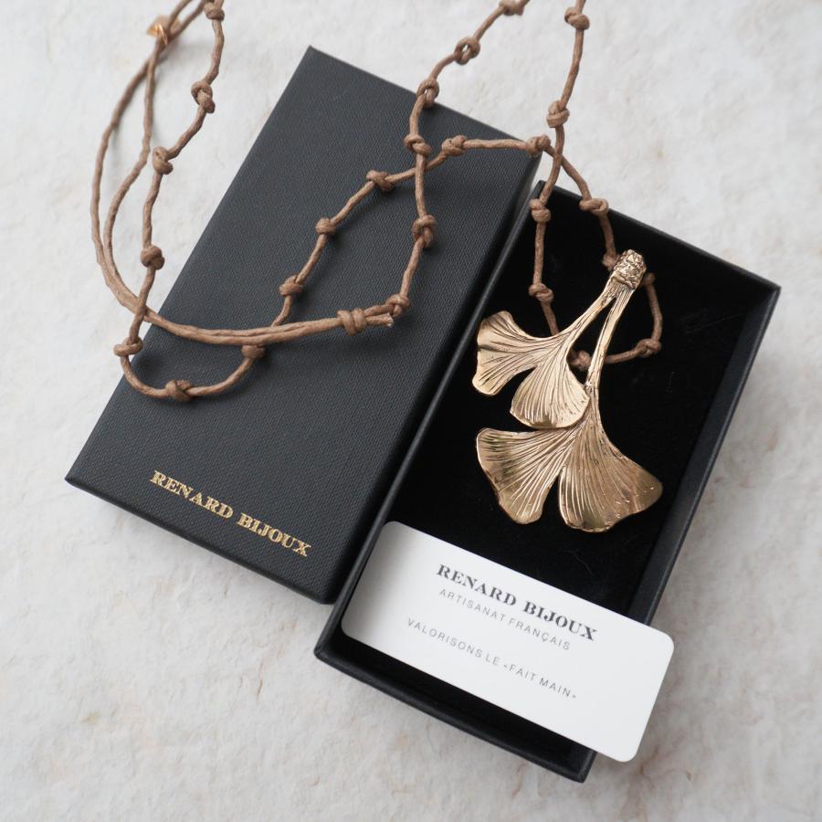 RENARD BIJOUX レナードビジュー 銀杏の葉のネックレス : ラブリ 