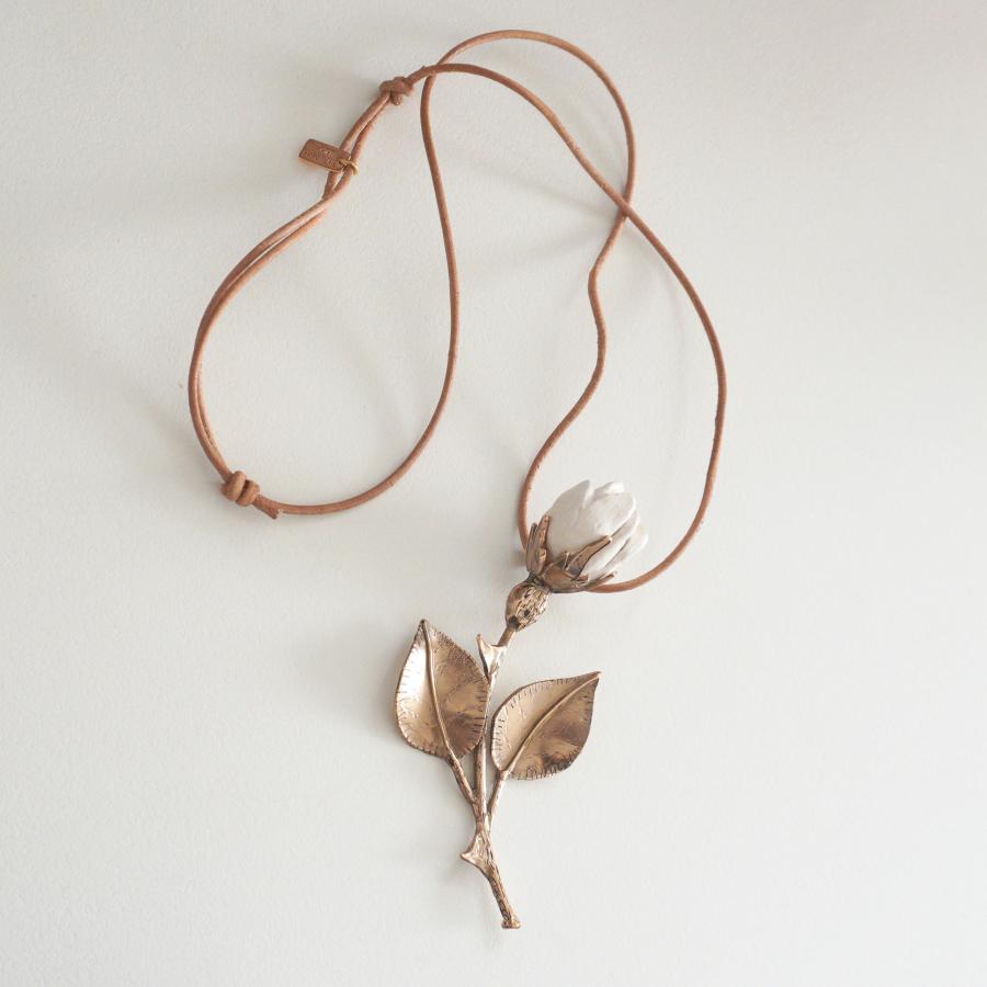 RENARD BIJOUX レナードビジュー ROSE マットホワイト ネックレス