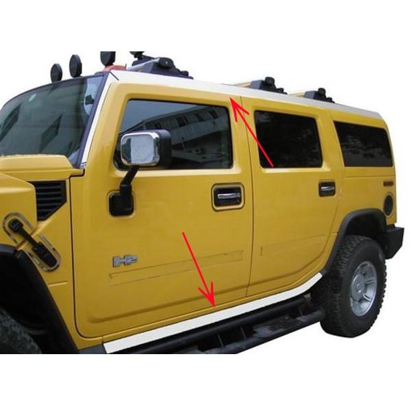 HUMMER/ハマー H2 ステンレス 鏡面 ボディートリム ボデ―トリム ボディトリム レイキットオーバー セット F020035LAX