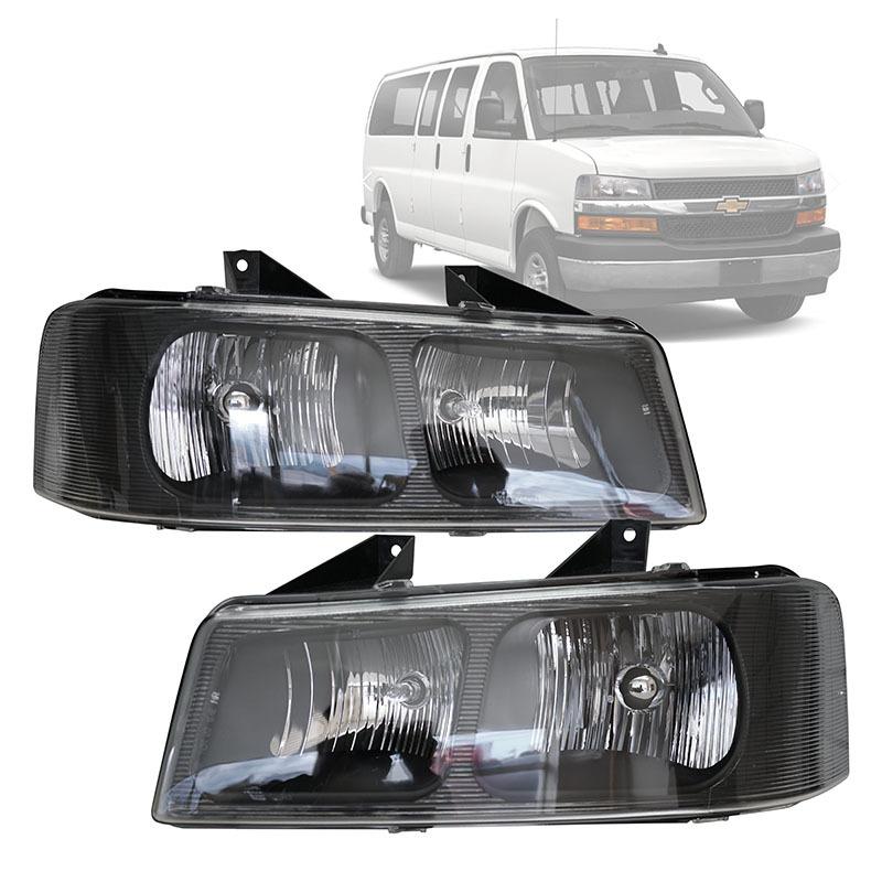 03-20y シボレー エクスプレス GMC サバナ 純正タイプ ヘッドライト