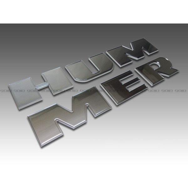 CODE9】HUMMER/ハマー H2 ビレット リアバンパーレターロゴ ライン