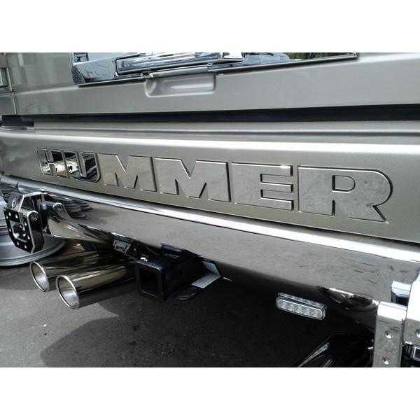 CODE9】HUMMER/ハマー H2 ビレット リアバンパーレターロゴ スムース