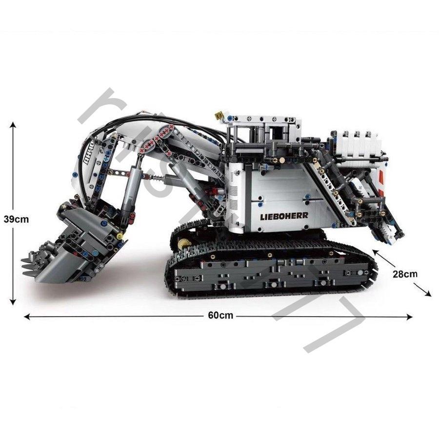 leg0レゴ42100互換品 ラジコン スマホ連動 ショベル 掘削機 リープヘル R9800 ドライブセット付き 働く車 ミニカー モデル 車おもちゃ 誕生日 新年 プレゼント プレゼント 車おもちゃ 誕生日 新年