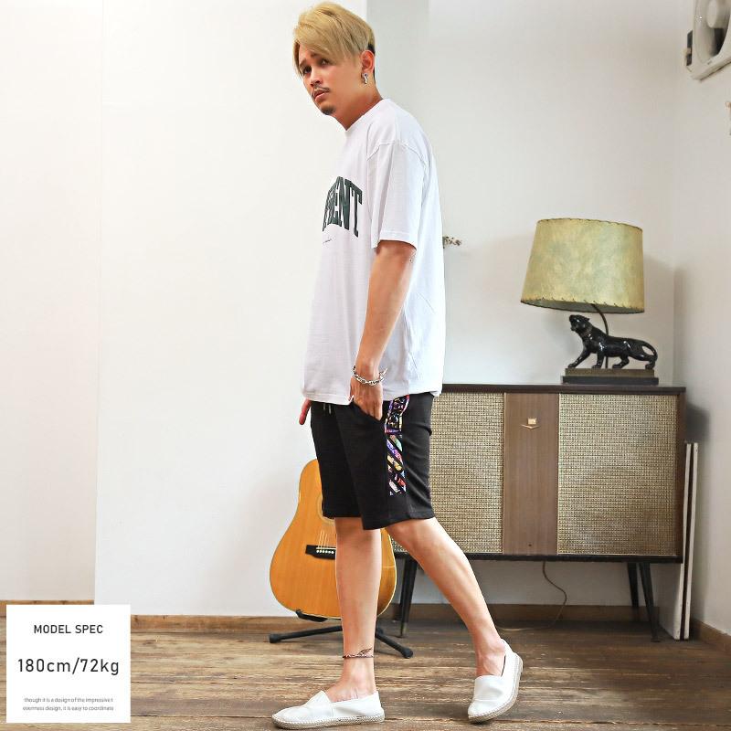 ショートパンツ メンズ ハーフパンツ ロゴ イージー スウェット