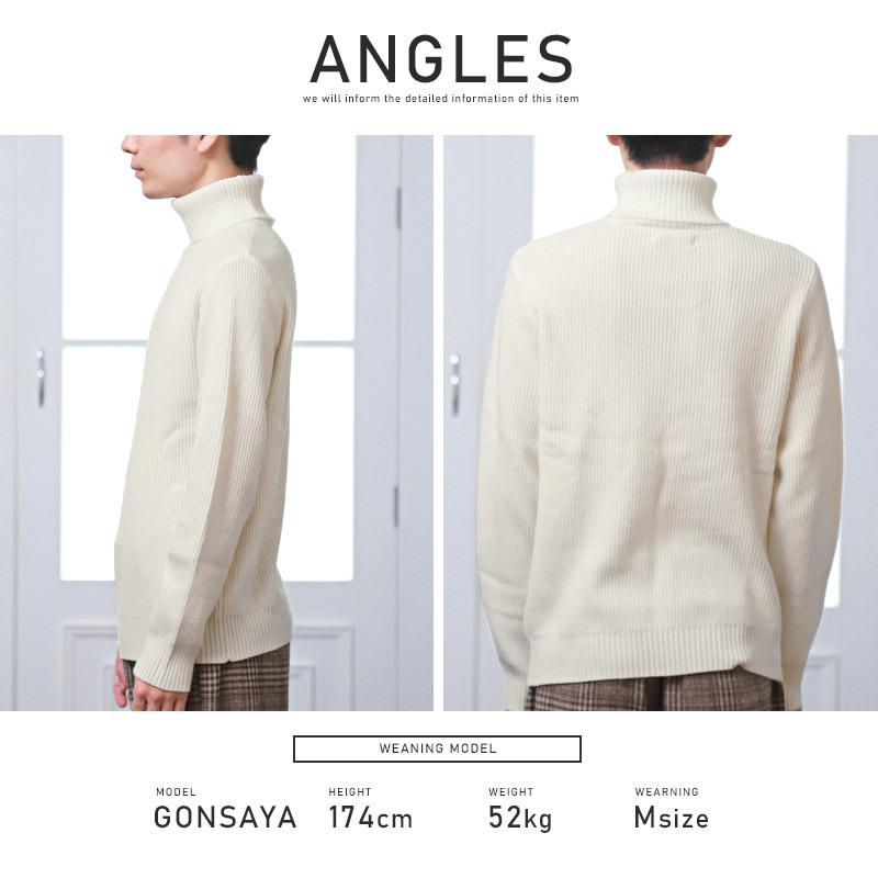 ニット メンズ タートルネック セーター ウォッシャブル 形状安定