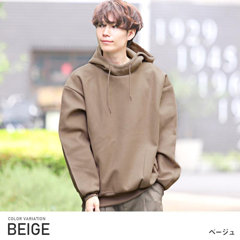 パーカー メンズ トップス 韓国 韓国系 ストリート 起毛 メルトン 無地 ビッグシルエット プルオーバー スウェット 1108 Luxstyle 通販 Yahoo ショッピング