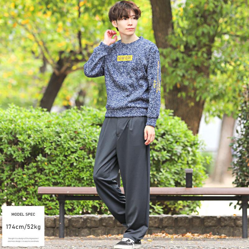 テーパードパンツ メンズ ワイドパンツ イージー ストレッチ テーパード スラックス ストリート 正規取扱店