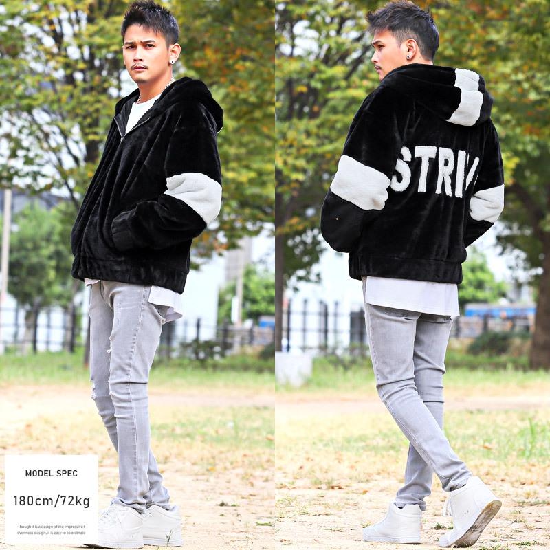 セール ブルゾン メンズ アウター 韓国 韓国系 ストリート 暖か フード