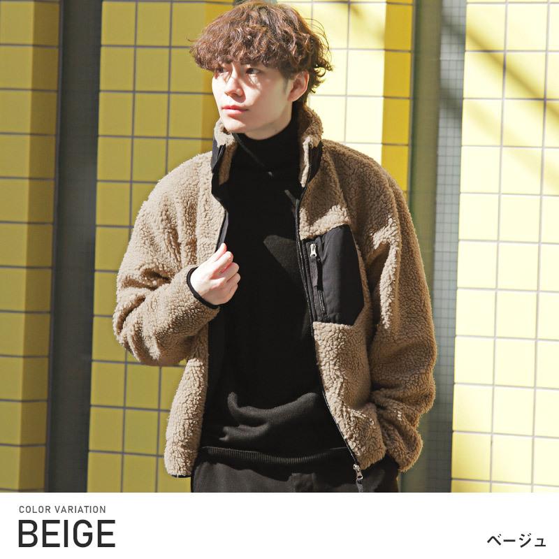 セール ブルゾン メンズ アウター 韓国 韓国系 秋冬 暖か ジップアップ