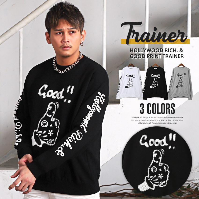 送料無料 トレーナー メンズ スウェット プリント ロゴ 袖ロゴ ルーズ トップス ストリート 1298 Luxstyle 通販 Yahoo ショッピング