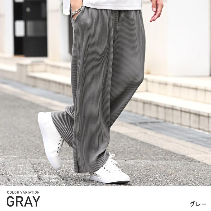 ワイドパンツ プリーツパンツ メンズ スラックス イージーパンツ ワイドパンツ プリーツパンツ メンズ スラックス イージーパンツ