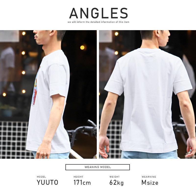 Tシャツ メンズ 半袖 フォトプリント パームツリー ロゴ プリント