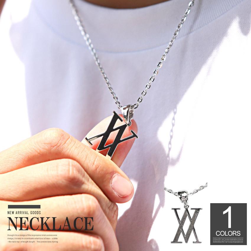 △メール便対象△ ネックレス メンズ レディース アクセサリー ロゴ
