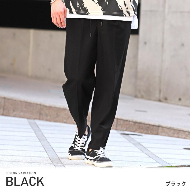 ブラック＆ホワイト　ブラック アンド ホワイト　幾何学柄 テーパード パンツ黄色 ブラック＆ホワイト ブラック アンド ホワイト 幾何学柄 テーパード