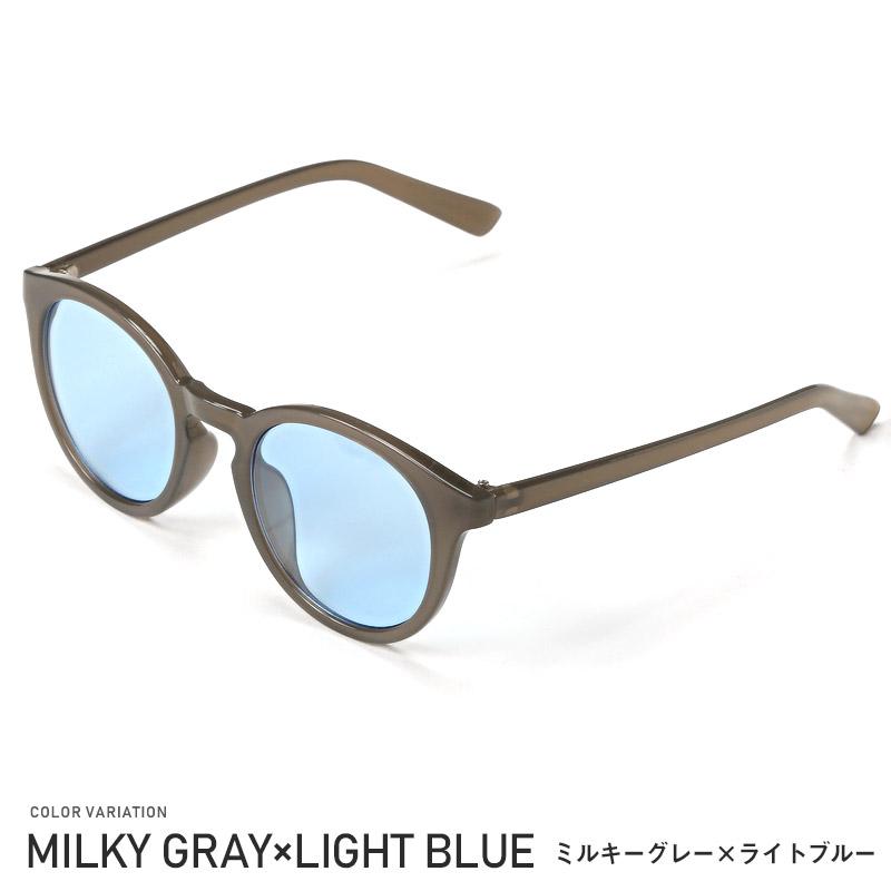 サングラス メンズ レディース ボストン 黒縁 UVカット デミ柄