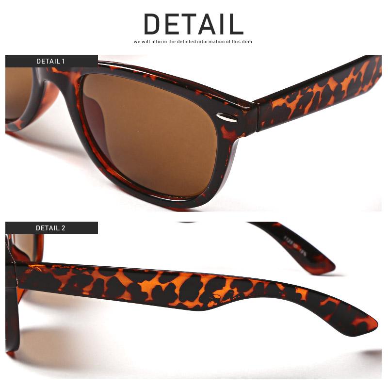 サングラス メンズ レディース ウェリントン UVカット デミ柄 黒縁