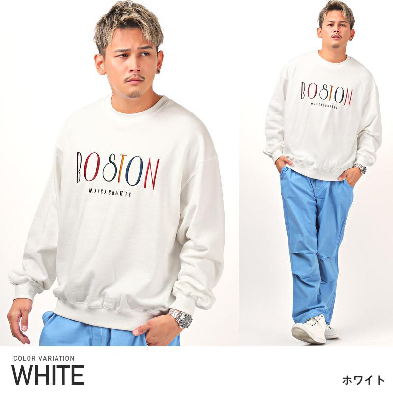 MARMOR オーバーサイズ　ロゴ トレーナー セール トレーナー メンズ スウェット ロゴ 刺繍 ビッグシルエット