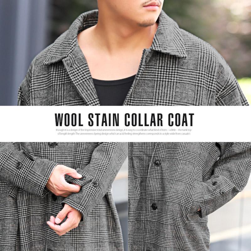 ヴィンテージ オールド ウール チェック ロング マキシ 丈 ガウン コート i-mrd31y21n03z7905.jpg