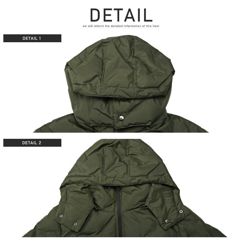 ブルゾン メンズ ジャケット 中綿 フード 取り外し 2WAY 暖か