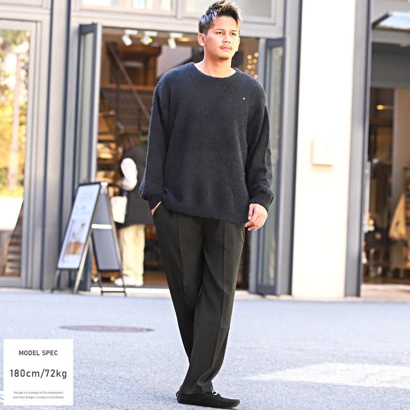 フレアパンツ メンズ ワイドパンツ スラックス イージー ブーツカット