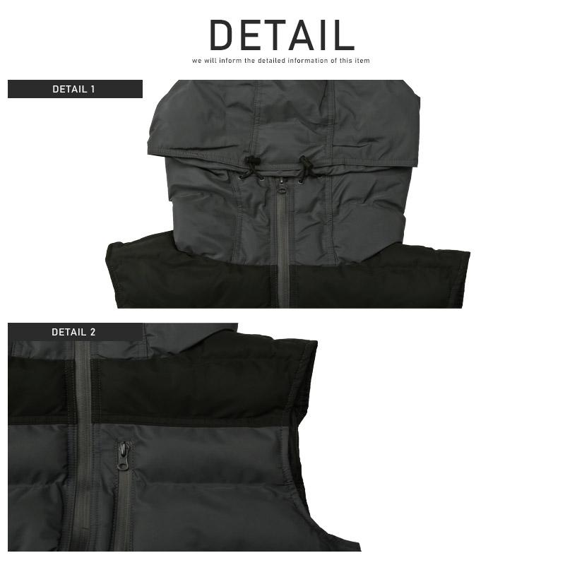セール 中綿ベスト メンズ アウター ダウン混 ダウン フェザー