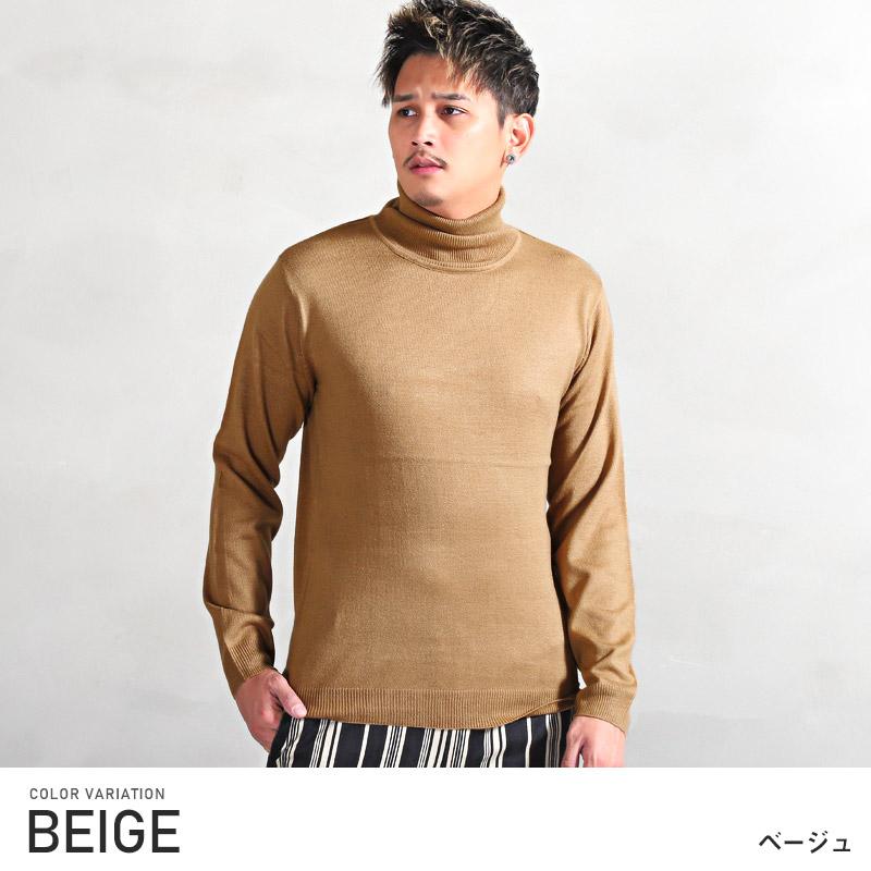 Shephe 4 Ply メンズ モックタートルネックカシミアセーター US サイズ: Small カラー: ベージュ ニット メンズ セーター トップス タートルネック カシミヤタッチ