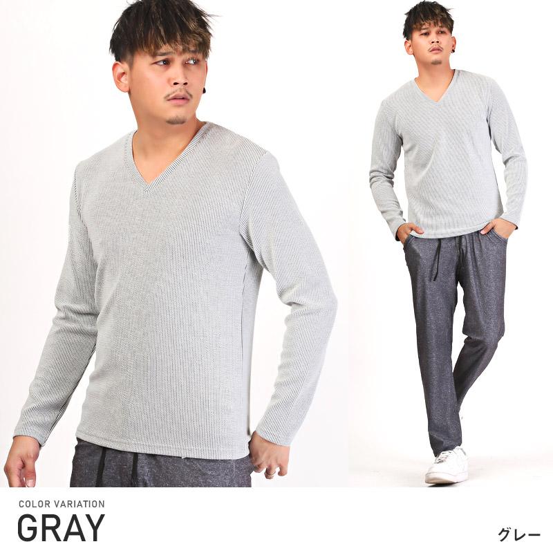 d.i.aホワイト Vネック 長袖Tシャツ □長袖VネックTシャツ【MEGAHOT+】 (MHVL-W-9) | - | 紳士服・スーツ