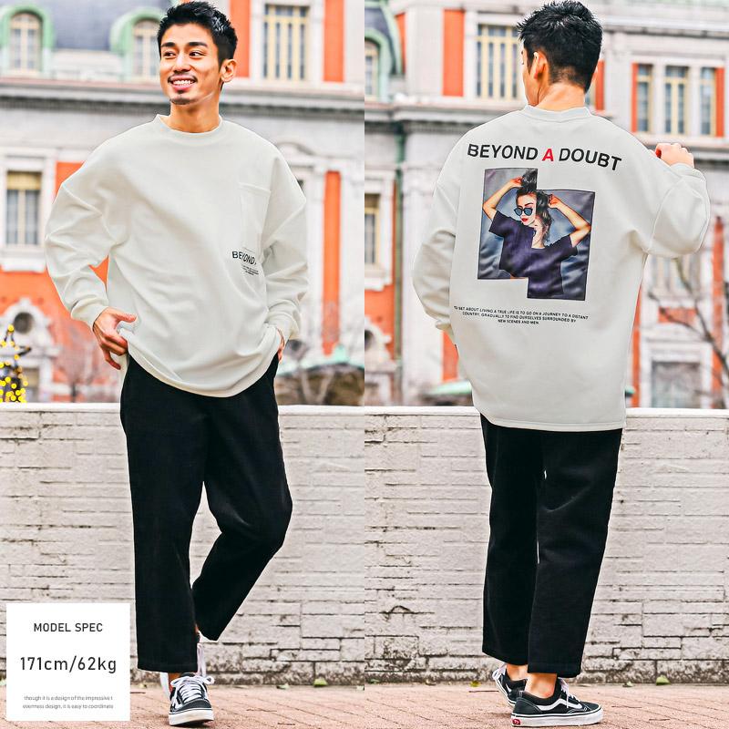 セール トレーナー メンズ ビッグシルエット ガールフォト