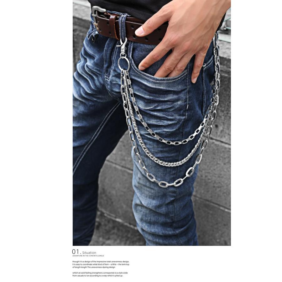 メンズアクセ ウォレットチェーン お兄系 シャイニングシルバーカラー3連ウォレットチェーン V系 シルバー 銀 鎖 ファッション小物 財布 ビジュアル系 メンナク Pm 2714 Luxstyle 通販 Yahoo ショッピング