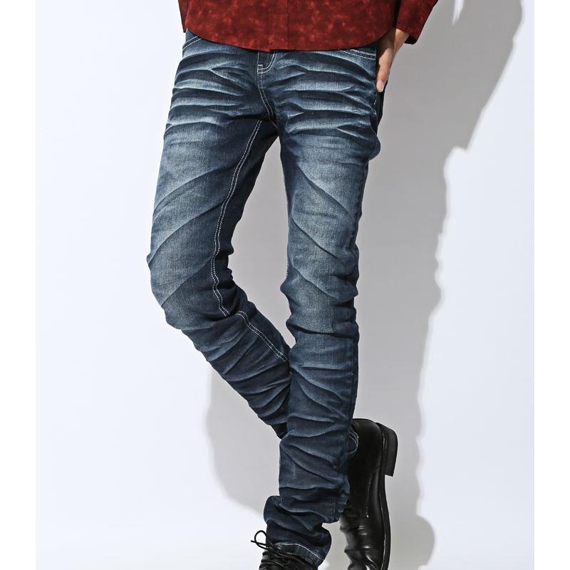 お兄系 デニムパンツ メンズ スキニーパンツ Aegnoir イグノア 3d顔料陰影加工ストレッチデニムスキニーパンツ ボトムス ストレッチ 顔料 汚し加工 V系 細身 下 Pm 3929 Luxstyle 通販 Yahoo ショッピング