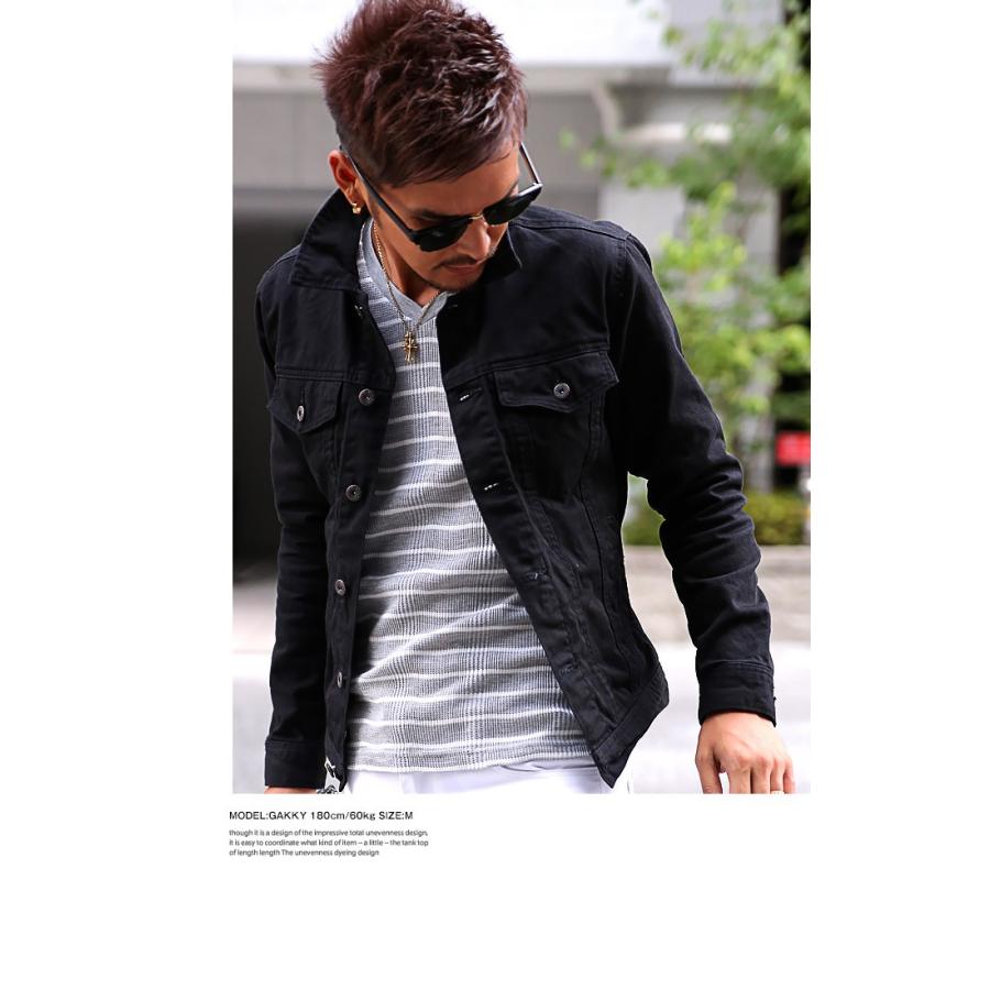 BITTER デニムジャケット メンズ/ヴィンテージ加工デニムジャケット