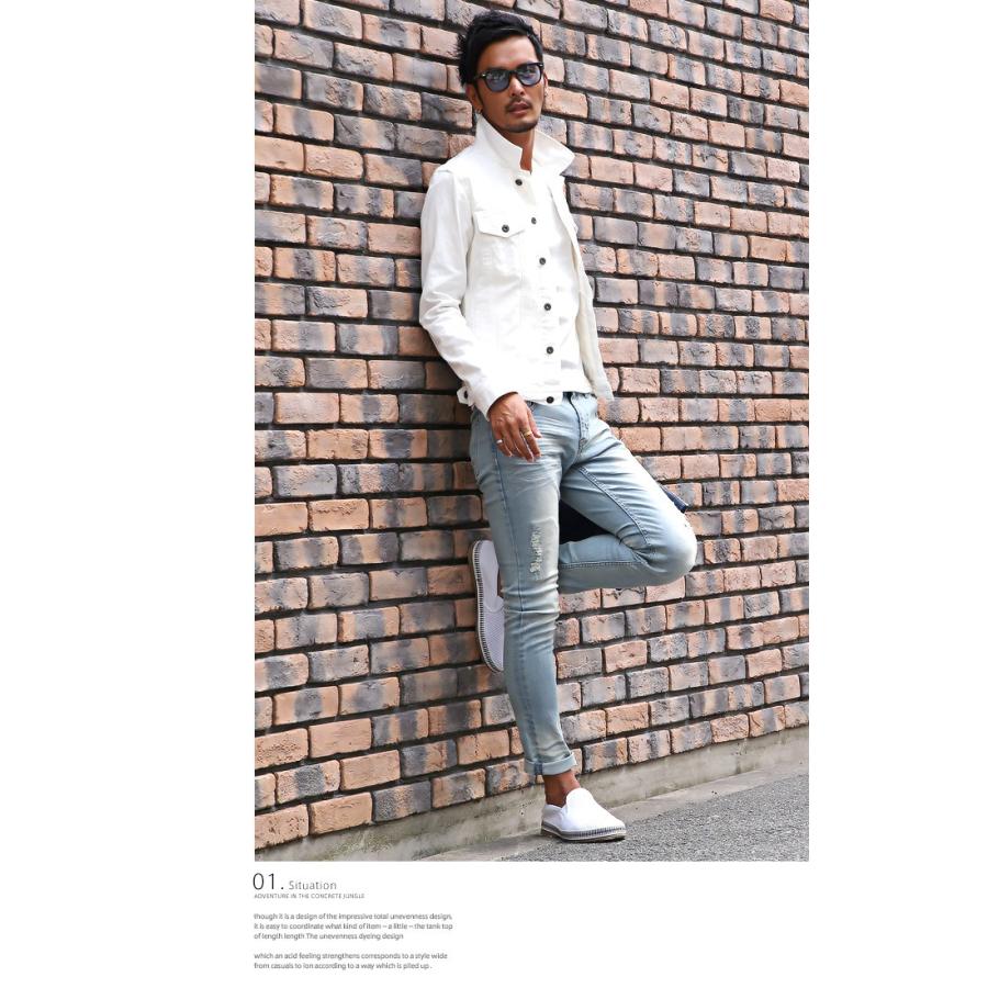 Bitter デニム スキニー メンズ ストレッチ パンツ ダメージリペアストレッチスキニーデニムパンツ デニムパンツ スキニーパンツ ストレッチデニム ジーンズ Pm 5358 Luxstyle 通販 Yahoo ショッピング