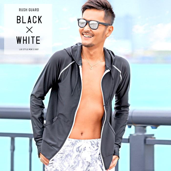 ラッシュガード ラッシュパーカー メンズ 水着 長袖 パーカー ジップアップ Uv 速乾 夏 海 Bitter ビター系 Uvカット ラッシュガード Zipパーカー サマーパーカー Pm 7576 Luxstyle 通販 Yahoo ショッピング