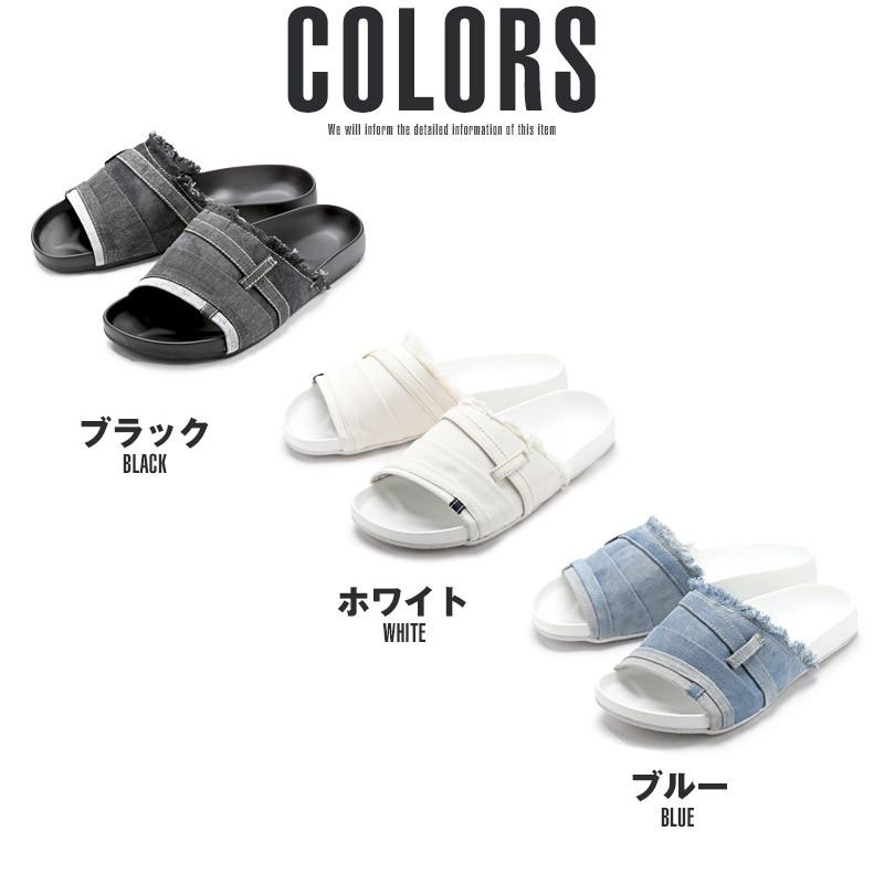 シャワーサンダル メンズ サンダル シャワサン デニム 靴 夏