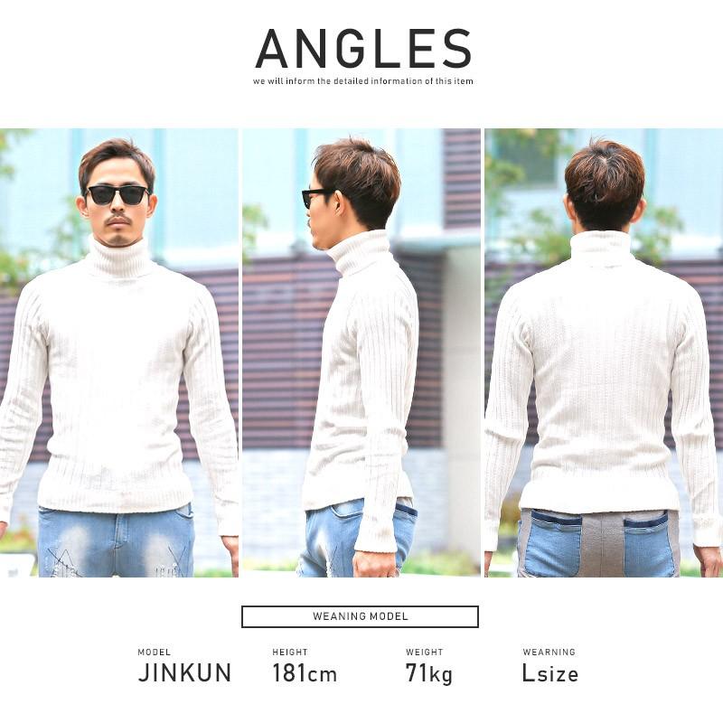 ニット タートルネック メンズ セーター 秋 冬 Bitter ビター系 リブタートルネックニットセーター トップス メンズニット ニットセーター 白 黒 杢 グレー Pm 74 Luxstyle 通販 Yahoo ショッピング