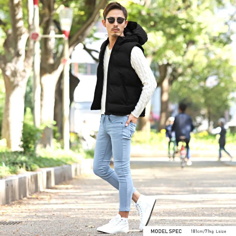 ダウンベスト メンズ 中綿ベスト ベスト ジャケット シームレス中綿ベスト Bitter ビター系 ダウンジャケット ノースリーブ 無地 フードベスト 保温 秋物 Pm 7859 Luxstyle 通販 Yahoo ショッピング