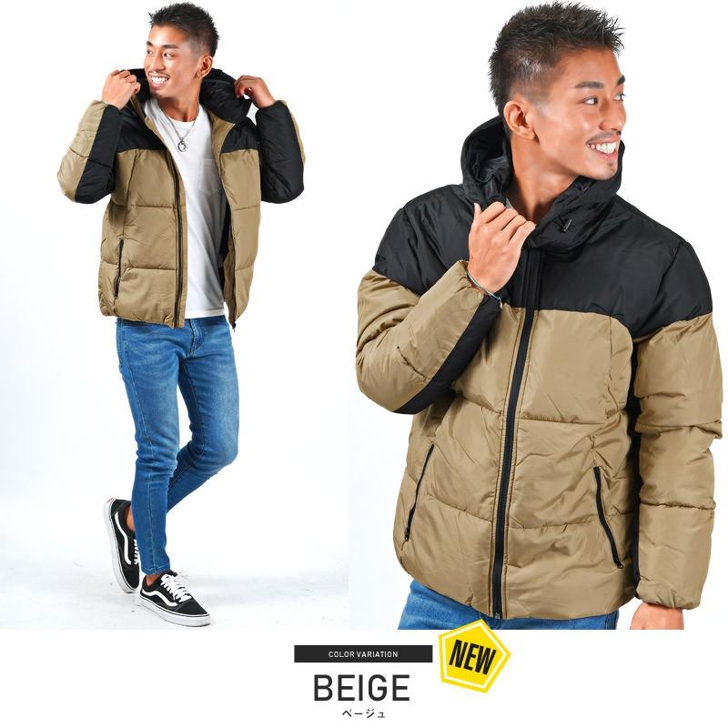 中綿ジャケット メンズ ジャケット ブルゾン 中綿 ハイネック