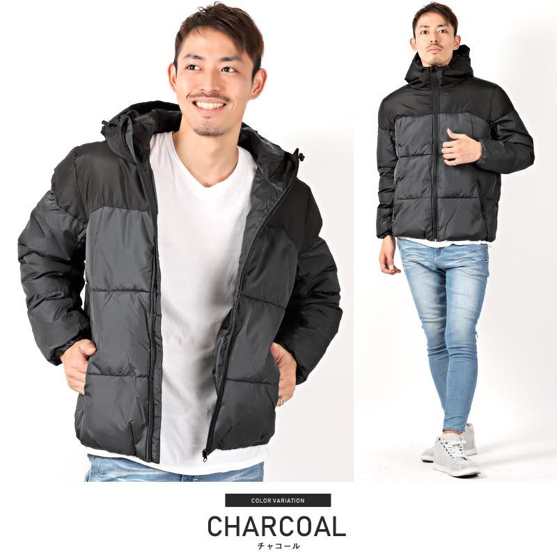 中綿ジャケット メンズ ジャケット ブルゾン 中綿 ハイネック